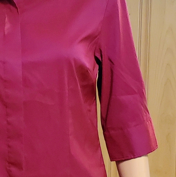 90's Express Pink Iridescent Button Top - Picture 4 of 11